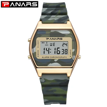 PANRAS Esportes Homens Relógio Militar Impermeável do DIODO emissor de Apresentar o Homem do relógio de Pulso de Moda de Alarme Digital Relógios para Homens Relógio Masculino