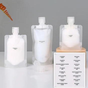 1PC 30/50/100ml de Shampoo Composição do Fluido Sub Embalagem de Garrafa Portátil de Viagem Sabonete Líquido Frasco de Cosméticos de Enchimento/Embalagem Saco