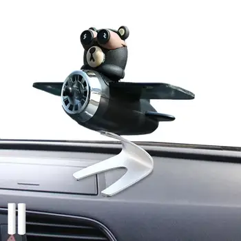Urso Piloto De Rotação Da Hélice De Carro Ambientador Automotivo Tomada De Ar Do Carro Perfume Decoração Para O Interior Do Veículo Difusor