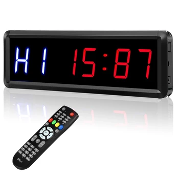 Ginásio Timer Com controle Remoto,LED Temporizador de Contagem decrescente/Relógio Cronômetro Para Home Fitness