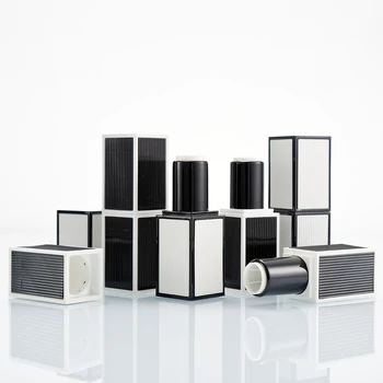 Praça 12.1 mm branco/preto atacado tubo de batom, lip balm fabricantes de tubos para embalagens de cosméticos