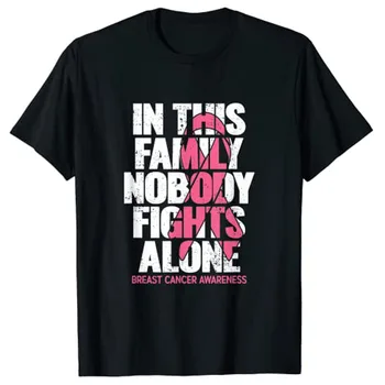 Em Outubro De Nós Usam Rosa Conscientização Do Câncer De Mama T-Shirt De Mulher Roupa De Mulher T-Shirts Tee Gráfico
